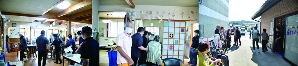 消防訓練をデイサービスとマンションで行いました。　2023年10月