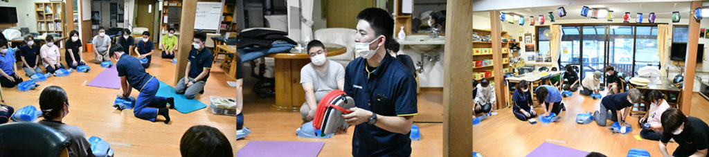 救命救急についての社内研修を行いました　2023年8月