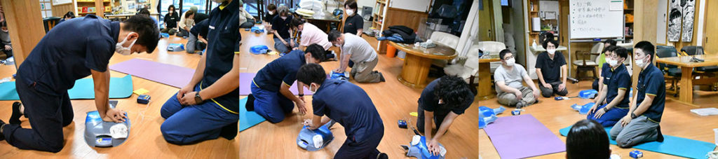 救命救急についての社内研修を行いました　2023年8月