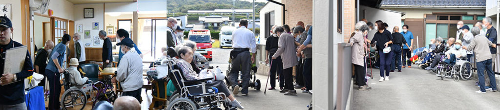 消防訓練をデイサービスとマンションで行いました。　2024年10月