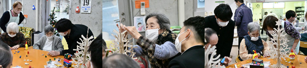 江津工業の生徒さんとクリスマスツリー作り　2024年12月